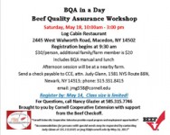 BQA in a Day, Beef Quality Assurance Workshop