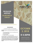 Salmonella Dublin Meetings - two dates - Perry Vet Oct 3 and Attica Vet Oct 11