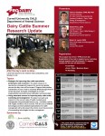 Dairy Cattle Summer Research Update