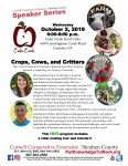 Crops, Cows, and Critters - Steuben County CCE Speaker Series - CANCELLED