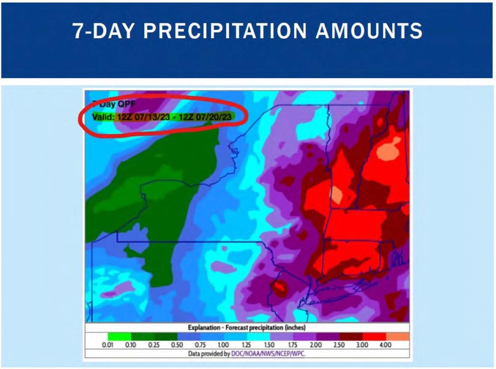 7 day precipitation amounts