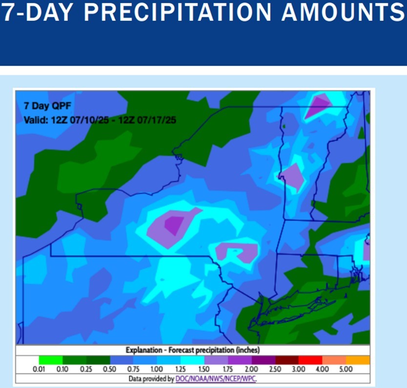 7-day precipitation amounts 7-day precipitation amounts