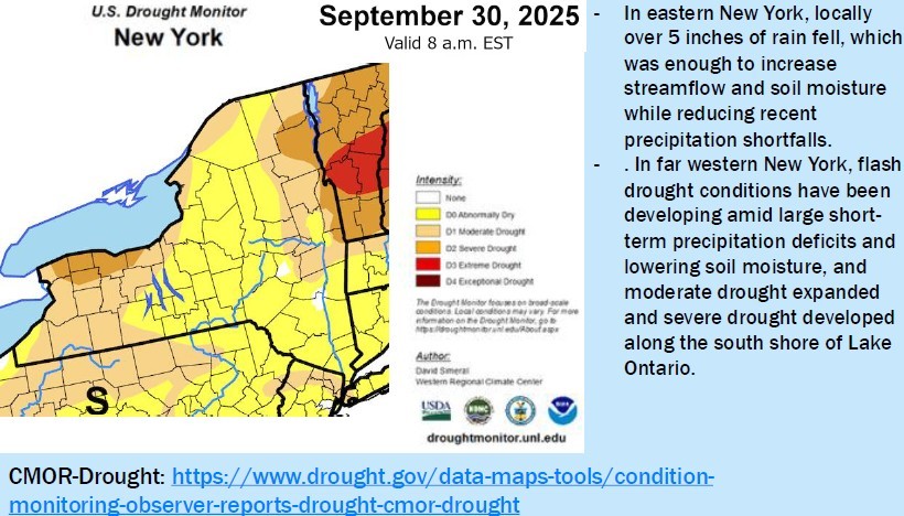 New York drought monitor map New York drought monitor map