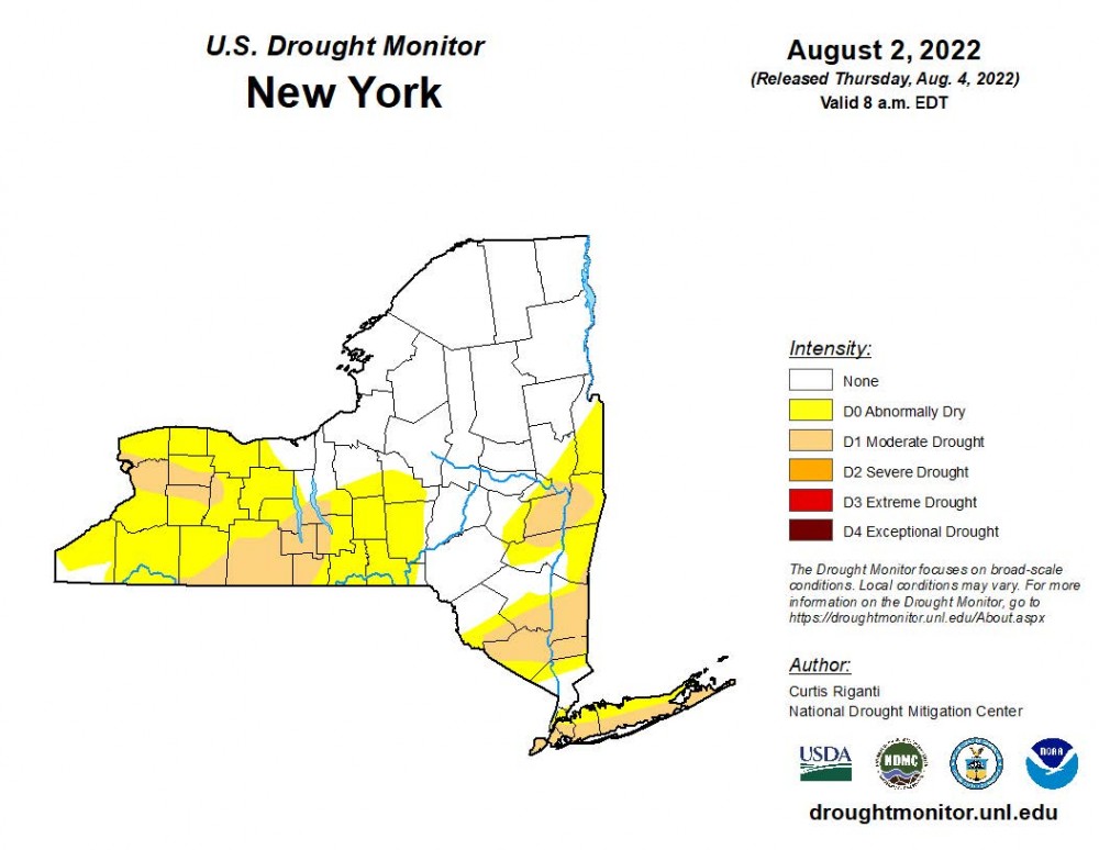 Drought Monitor for August 2, 2022