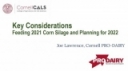WCM: Session 2-Key Considerations Feeding 2021 Corn Silage and Planning for 2022
