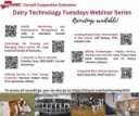 Dairy Technology Tuesdays Webinar Series - Recordings available!